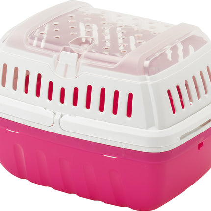 Reismand Hipster Plastic Klein Blauwe Bes - Fel Roze