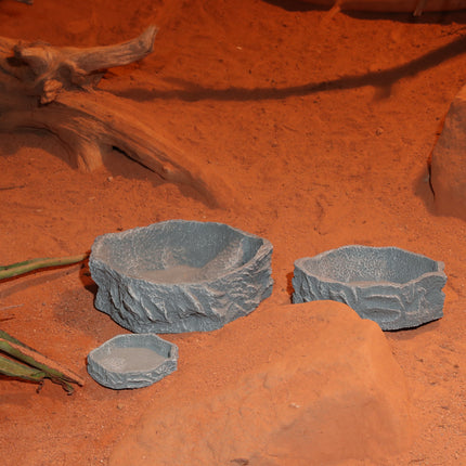 AnimalstoreXL ReptilBar Grijs L Waterschaal