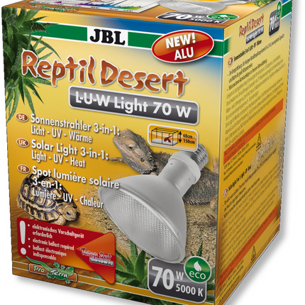 AnimalstoreXL ReptilDesert L-U-W Aluminium verlichting 70W