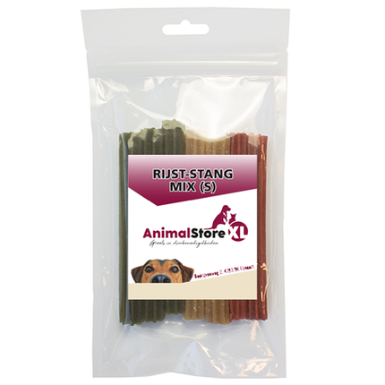 AnimalstoreXL Rijst-stang S mix 12cm 7 stuks