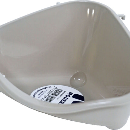 AnimalstoreXL Knaagdiertoilet plastic met haak Warmgrijs Klein