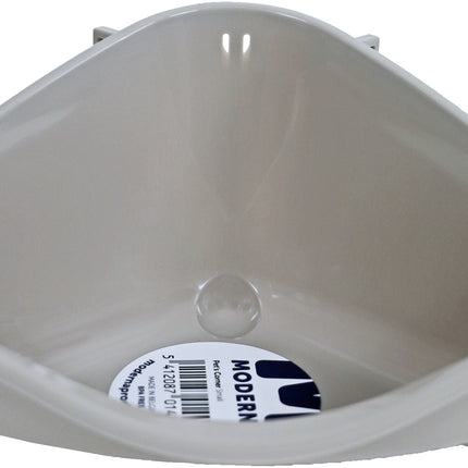 AnimalstoreXL Knaagdiertoilet plastic met haak Warmgrijs Klein