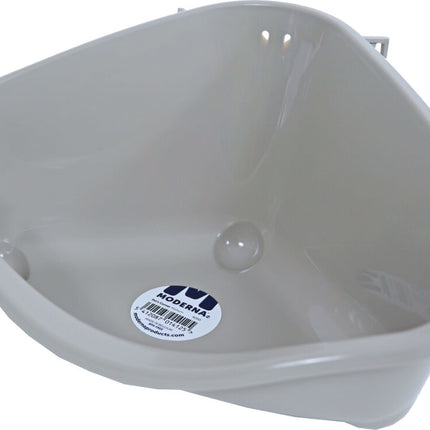 AnimalstoreXL Knaagdiertoilet plastic met haak Warmgrijs Groot