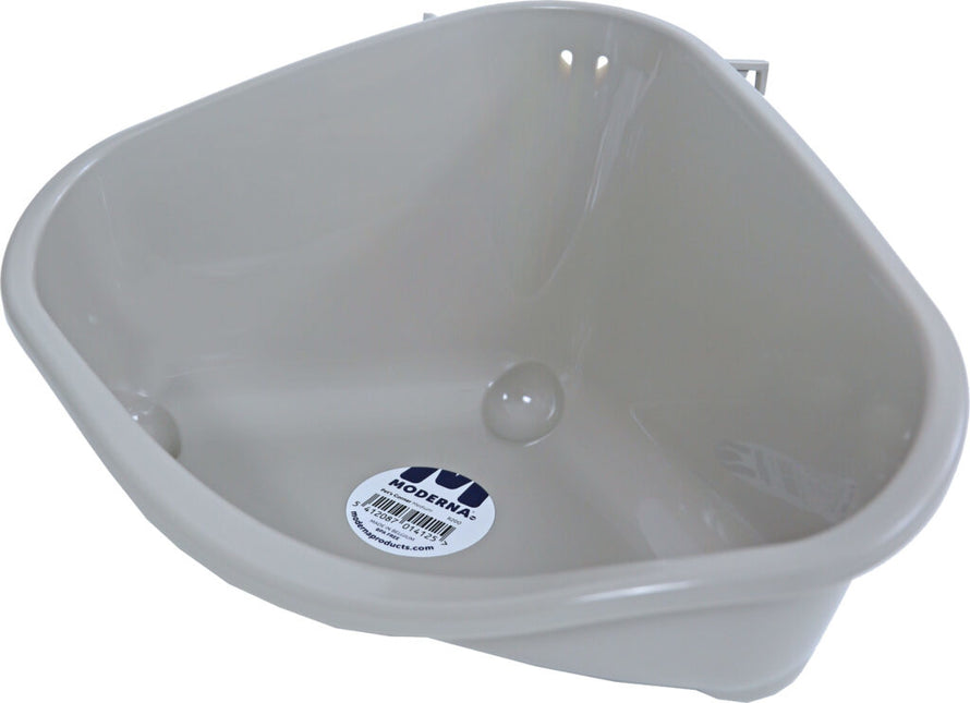 AnimalstoreXL Knaagdiertoilet plastic met haak Warmgrijs Groot