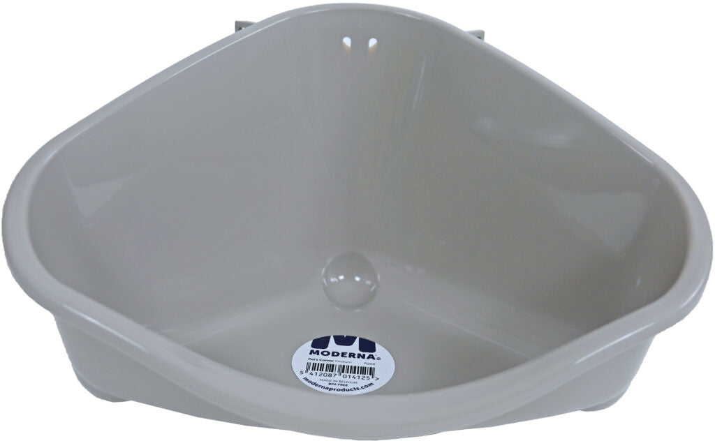 AnimalstoreXL Knaagdiertoilet plastic met haak Warmgrijs Groot