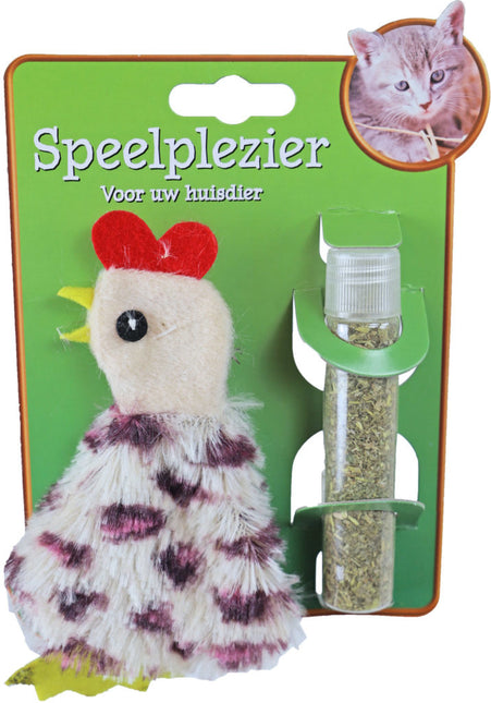 AnimalstoreXL Haan met Catnip Vulbaar 15cm