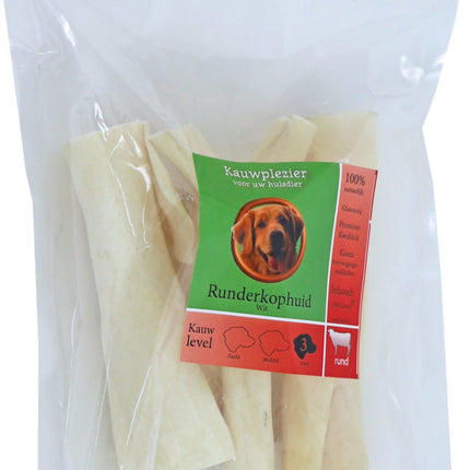 AnimalstoreXL Runderkophuid Wit 100g