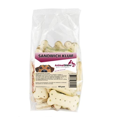 AnimalstoreXL Sandwich kluif 400g