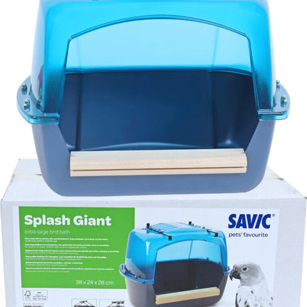 AnimalstoreXL Savic Badhuis Papegaai Splash Giant xL Blauw