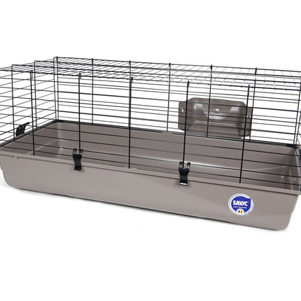 AnimalstoreXL Savic Konijnenkooi Ambiente Zw. W.Grijs 100cm