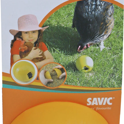 AnimalstoreXL Savic Snackbal Chickenfun Geel 7.5cm