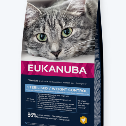AnimalstoreXL Eukanuba Kattenbrokken Sterilised/Weight Control 2kg