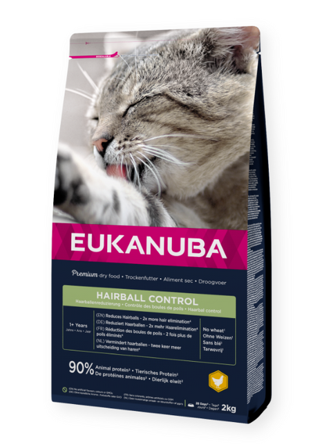AnimalstoreXL Eukanuba Kattenbrokken Hairball Control 2kg
