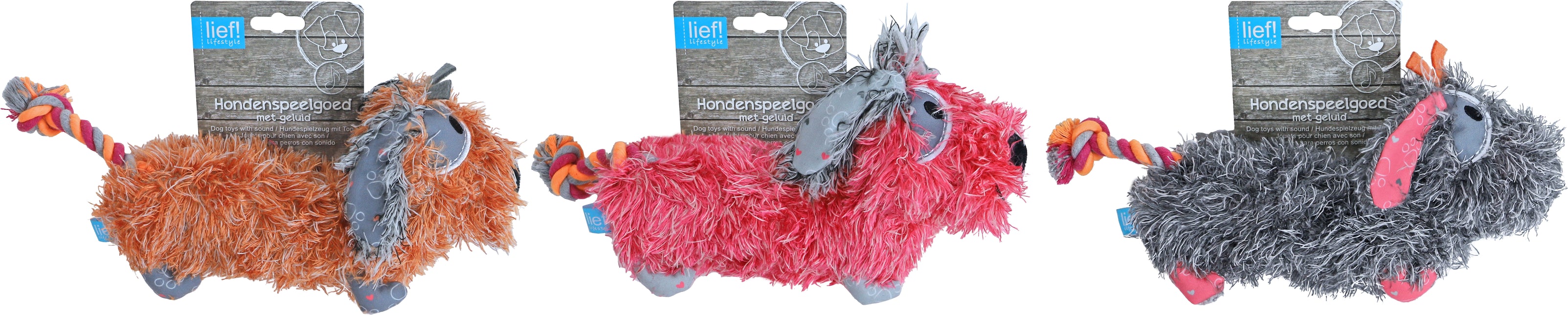 AnimalstoreXL Lief! H.Speelgoed Girls Teckel met Piep Ass. 28cm