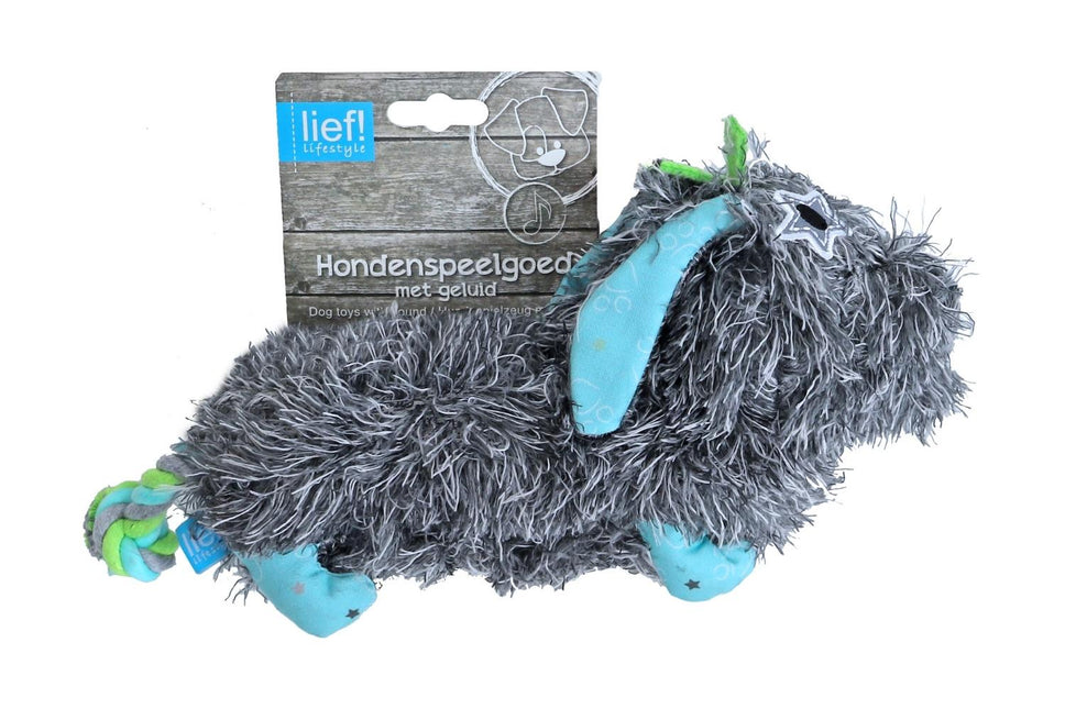 AnimalstoreXL Lief! H.Speelgoed Boys Teckel met Piep Ass. 28cm