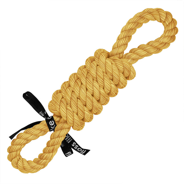 AnimalstoreXL Tug Life Speeltouw 2 Lussen 32cm Geel