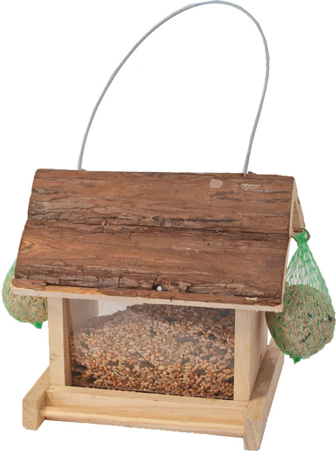 AnimalstoreXL Voederhuis Natural Ophangbaar 21cm