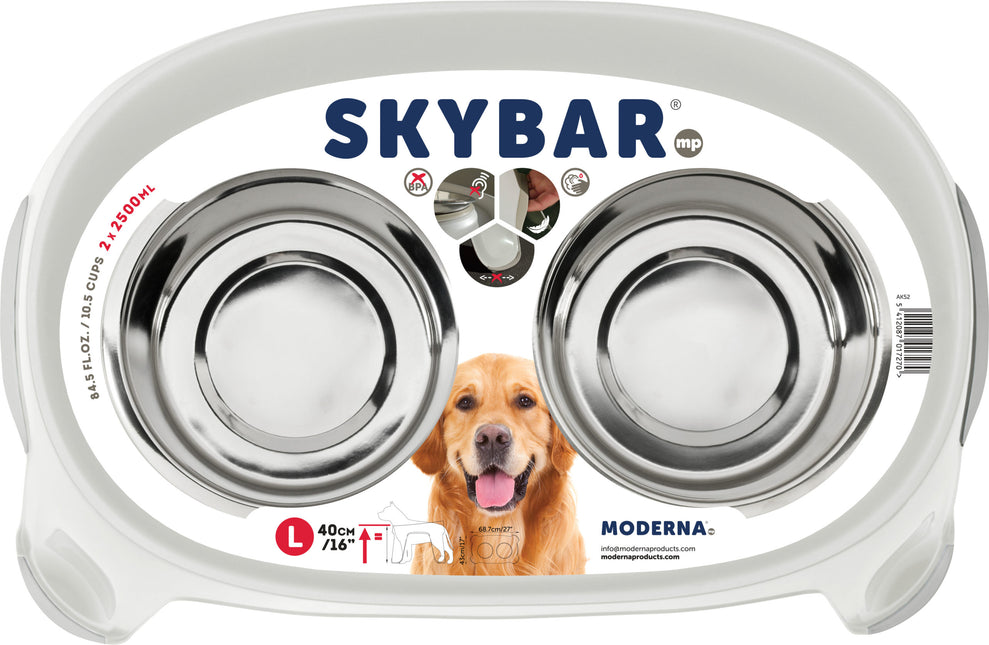 AnimalstoreXL Voederstandaard Dubbel Skybar Large