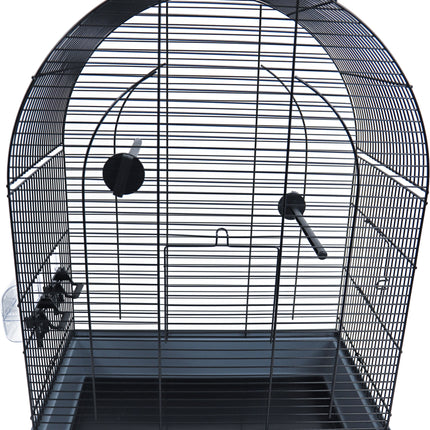 AnimalstoreXL Vogelkooi Lusi 2 Zwart / Grijs