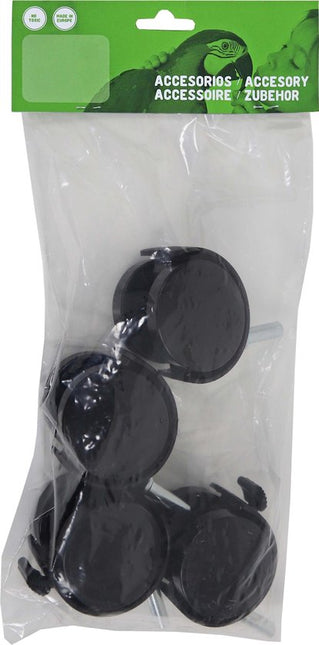 AnimalstoreXL Voltrega Wielen voor Volieren Set 4 stuks