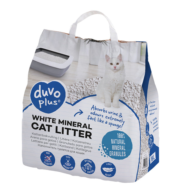 AnimalstoreXL White mineral kattenbakvulling 10L