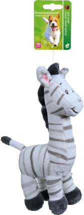 AnimalstoreXL Zebra Pluche Staand met geluid 20cm