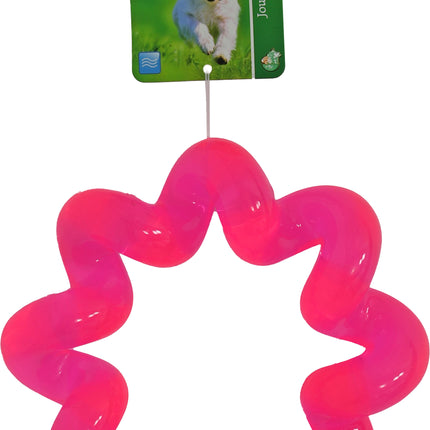 Boon Hond Speelgoed Spiraalring TPR Roze 16cm