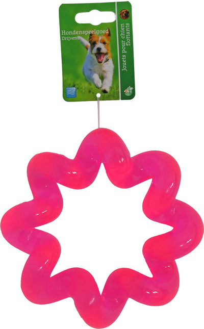 Boon Hond Speelgoed Spiraalring TPR Roze 16cm