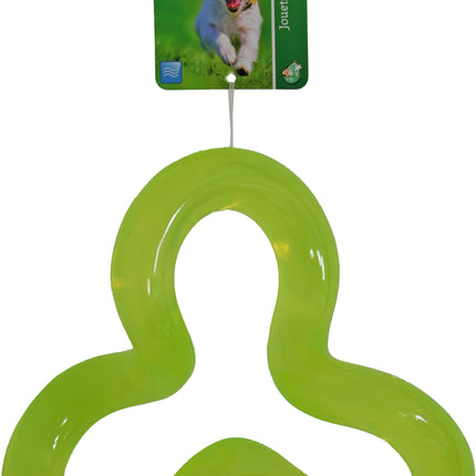 Boon Hond Speelgoed Triple Curly TPR Geel 18cm