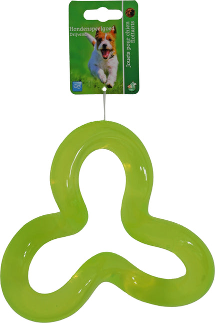 Boon Hond Speelgoed Triple Curly TPR Geel 18cm