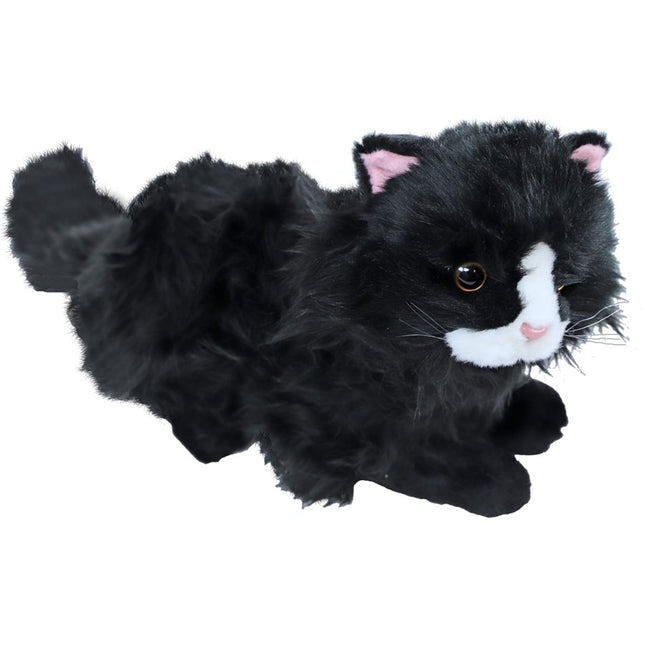 AnimalstoreXL Boony Natural Decoration kat pluche zwart 30 cm