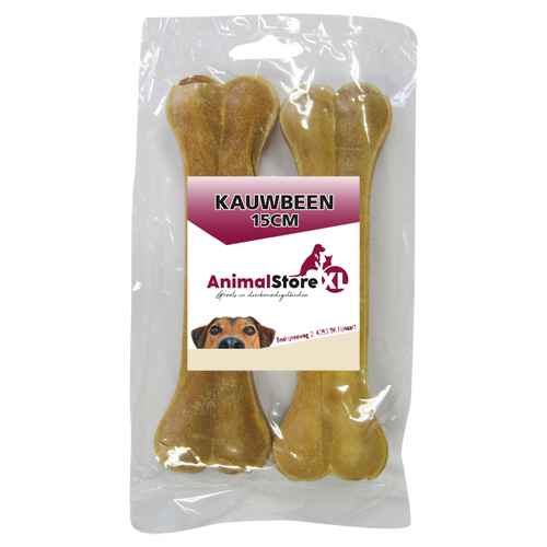 AnimalstoreXL Kauwbeen 15cm 2 stuks