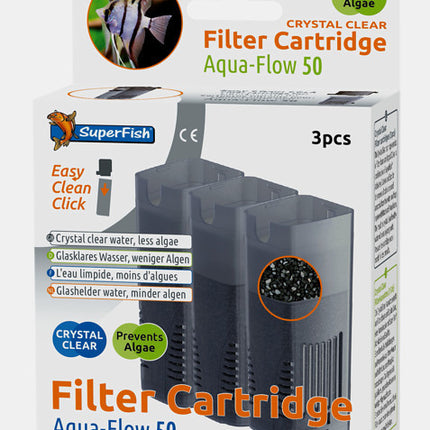 AnimalstoreXL Aqua-Flow 50 Crystal Clear Filtercartridges