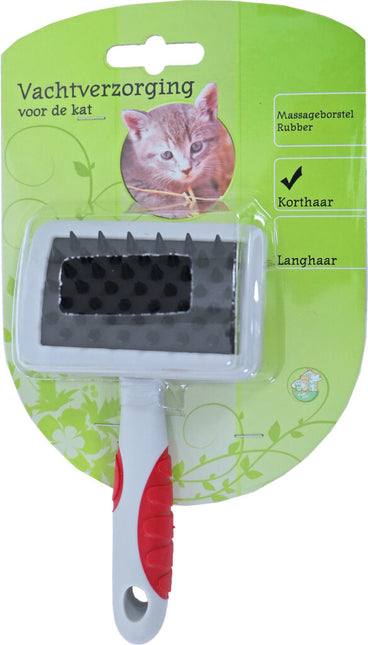 AnimalstoreXL Massageborstel Rubber Small Kat