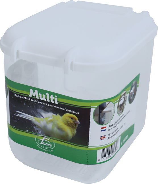 AnimalstoreXL Badhuis Multi Transparant/Wit