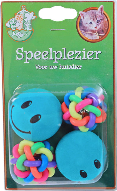 AnimalstoreXL Smiley en Knoopbal 4 stuks