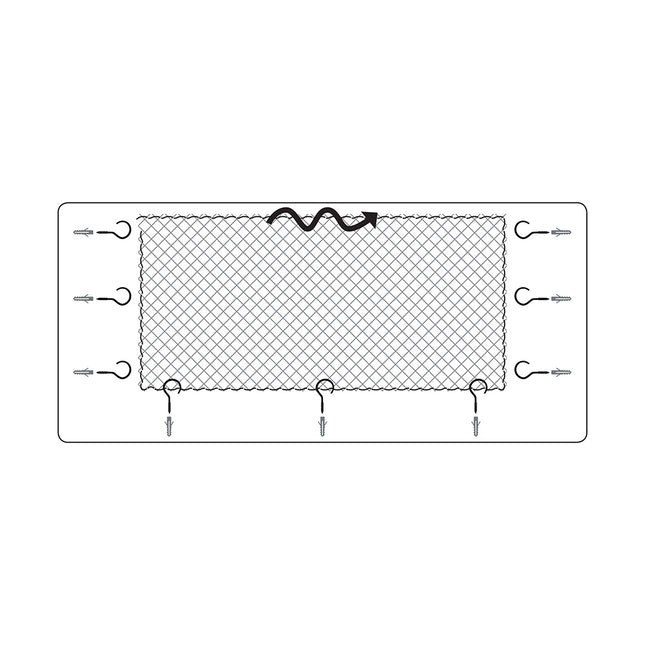 AnimalstoreXL Balkon Veiligheidsnet 300x200cm