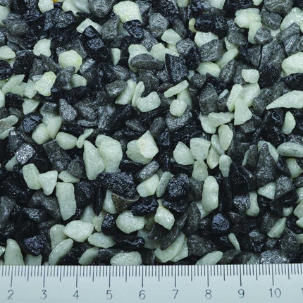 AnimalstoreXL aquarium grind mix wit-zwart-grijs 1 kg