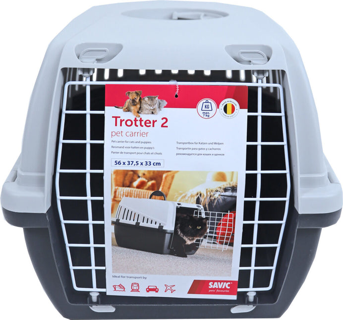 AnimalstoreXL Reismand Plastic Trotter 2 Antraciet Lichtgrijs