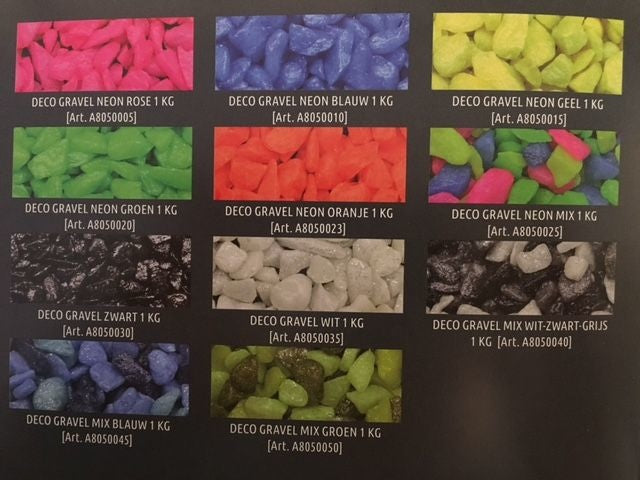 AnimalstoreXL aquarium grind mix wit-zwart-grijs 1 kg