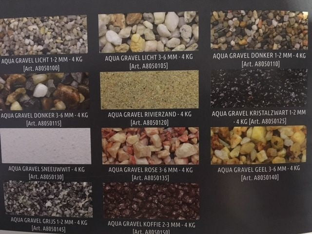 AnimalstoreXL aquariumgrind gravel donker 3-6 mm, 4 kilo