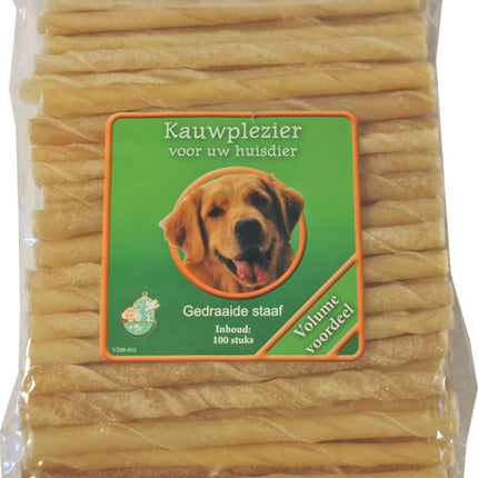 AnimalstoreXL Kauwstaaf 12cm 100 stuks