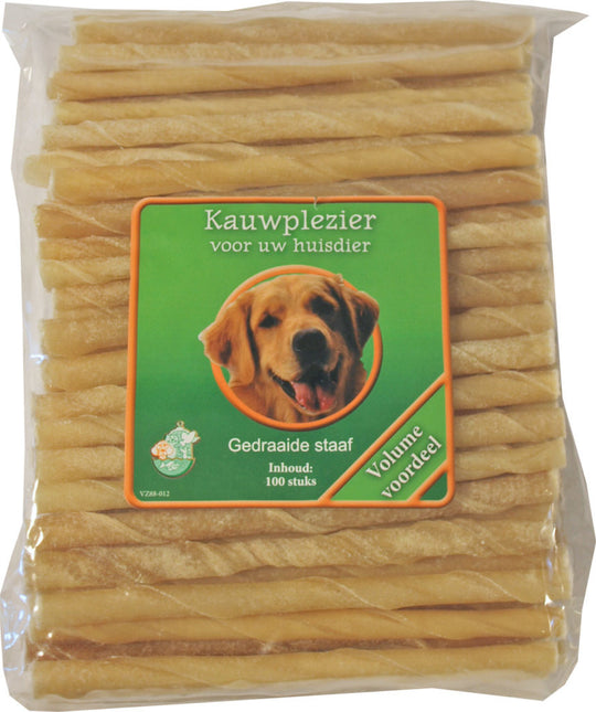 AnimalstoreXL Kauwstaaf 12cm 100 stuks