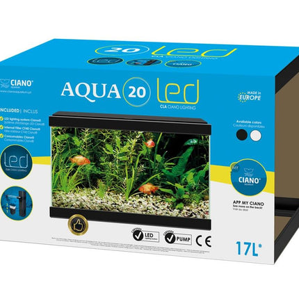 AnimalstoreXL Aqua 20 LED Zwart