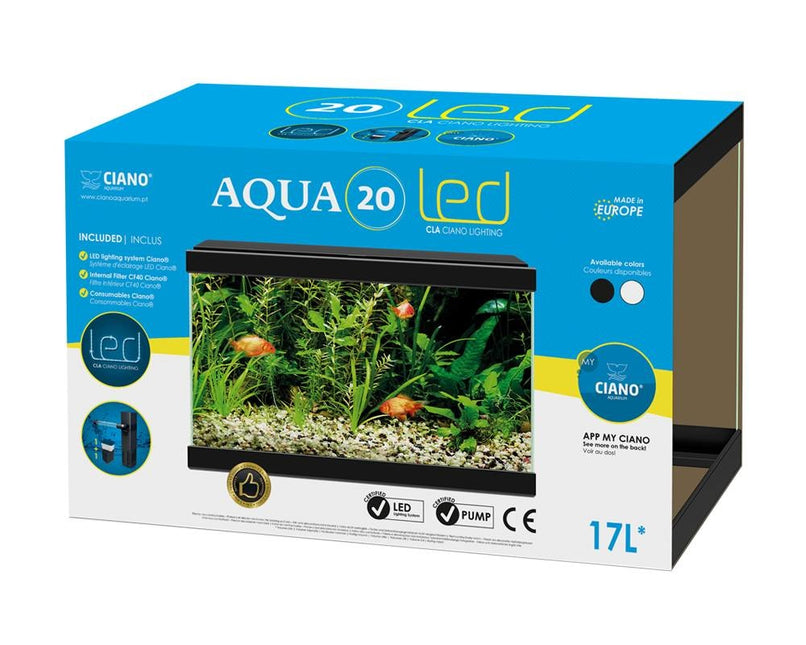 AnimalstoreXL Aqua 20 LED Zwart