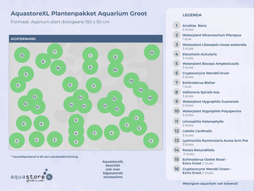 AnimalstoreXL Plantenpakket Extra Extra Large