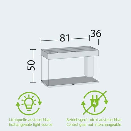 AnimalstoreXL Juwel Rio 125 Grijs LED Aquarium