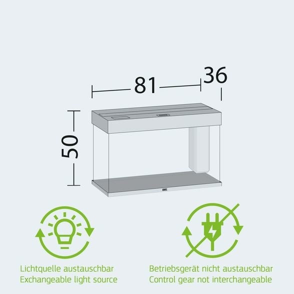 AnimalstoreXL Juwel Rio 125 Grijs LED Aquarium