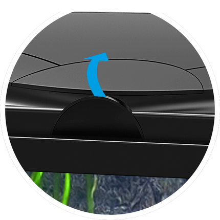 AnimalstoreXL Aquarium aqua 60 LED CF80 zwart