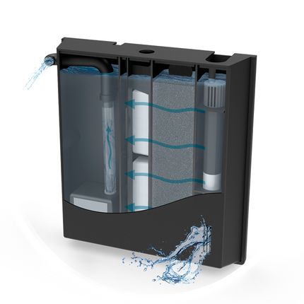 AnimalstoreXL Aquarium aqua 60 LED CF80 zwart